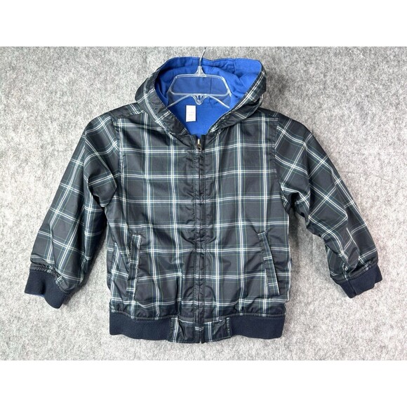Baby Gap Plaid Reversible Coat Size Toddler 5 Years - Picture 1 of 8